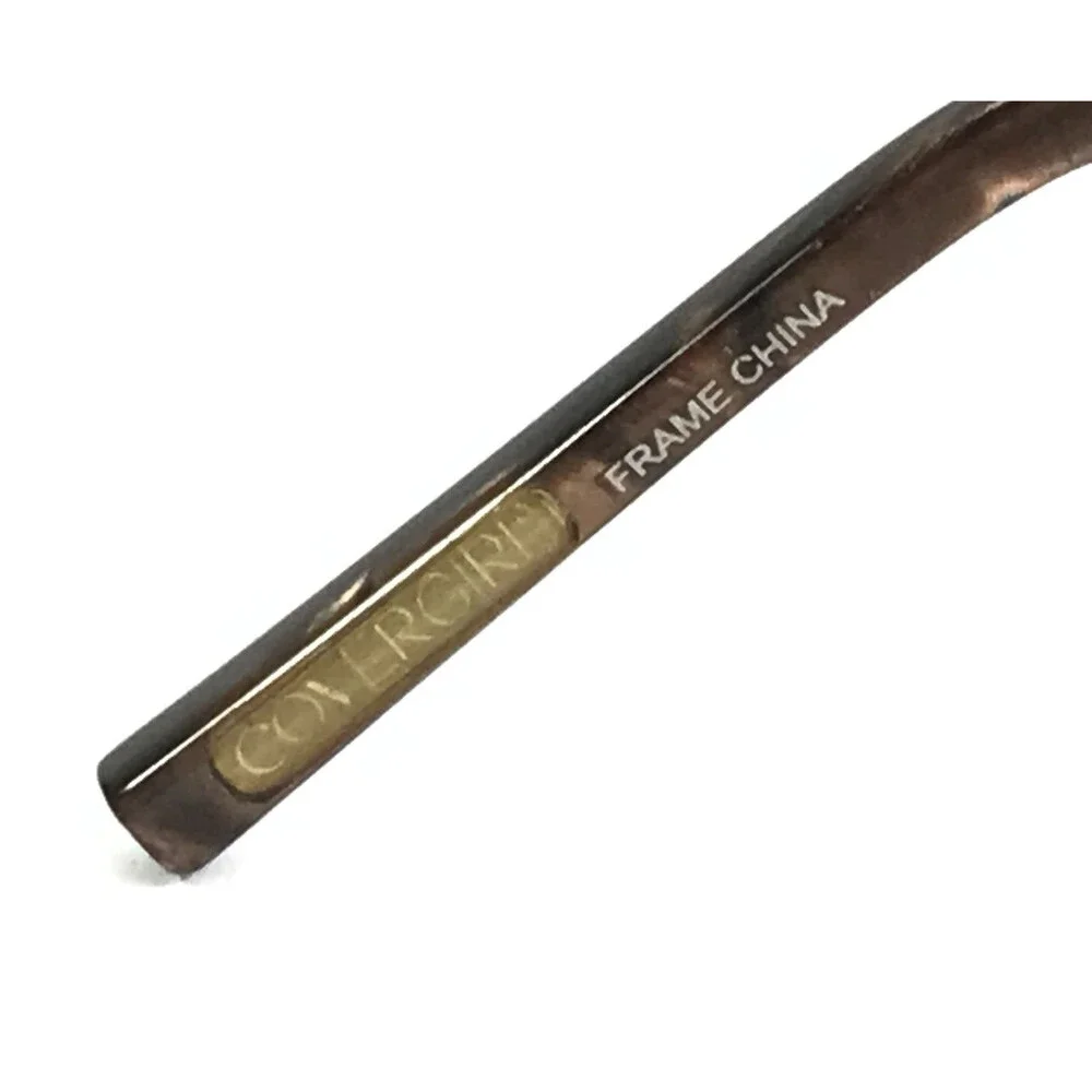Covergirl Eyeglasses Frames CG0386 col. 045 Shiny Brown Gold Rectangle 48-17-130